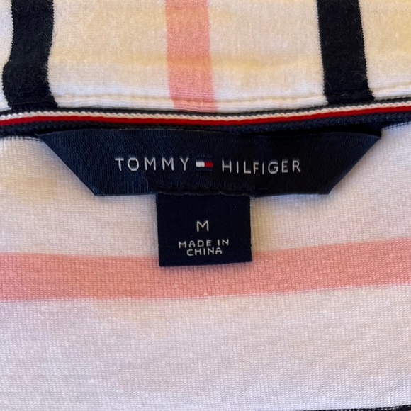 Multi-Color Horizontal Stripe Shift Dress Adjustable Belt - Picture 10 of 11